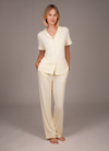 Bamboo Ultra-Soft Short Sleeve Pajama Top (Butter Silk)