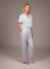 Bamboo Ultra-Soft Short Sleeve Pajama Top (Skyline Breeze)