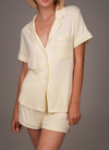 Bamboo Ultra-Soft Short Sleeve Pajama Top (Butter Silk)