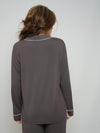 Women’s Ultra-Soft Bamboo Long Sleeve Pajama Set (Chocolate Brown)