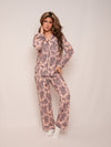 Women’s Ultra-Soft Bamboo Long Sleeve Pajama Set (Peony Plum Violet)