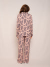 Women’s Ultra-Soft Bamboo Long Sleeve Pajama Set (Peony Plum Violet)