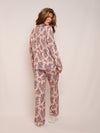 Women’s Ultra-Soft Bamboo Long Sleeve Pajama Set (Peony Plum Violet)