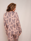 Women’s Ultra-Soft Bamboo Long Sleeve Pajama Set (Peony Plum Violet)
