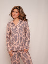 Women’s Ultra-Soft Bamboo Long Sleeve Pajama Set (Peony Plum Violet)
