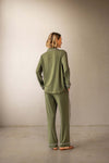 Long Sleeve Pajama Set (Pine Green)